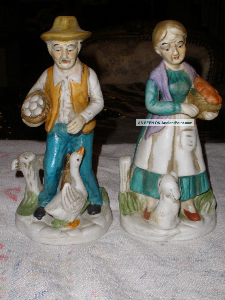 Antique Bisque Porcelain Figurines Figurines photo