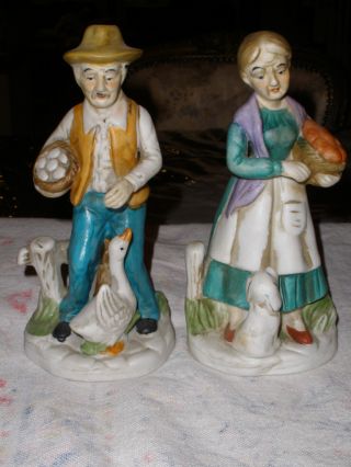 Antique Bisque Porcelain Figurines photo