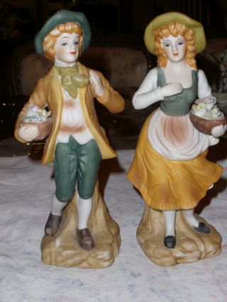 Antique Bisque Porcelain Figurines photo