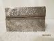 Antique Vtg Trinket Jewelry Box Holder Treasure Silver Metal Embossed Folk Art Metalware photo 4