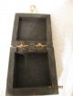 Antique Vtg Trinket Jewelry Box Holder Treasure Silver Metal Embossed Folk Art Metalware photo 7