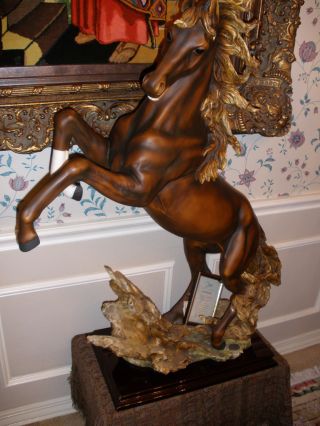 Antique Porcelain Capodimonte Stallion photo