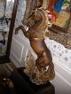 Antique Porcelain Capodimonte Stallion Figurines photo 5