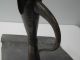 Antique Hand Hammered Copper Pitcher Made In Israel - Tall Thin Unique Metalware photo 4