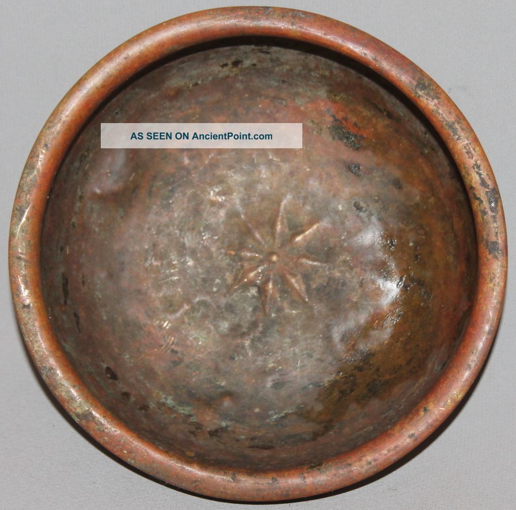 Antique Hand Made Copper Bowl Metalware photo