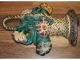 Doorstop Painted Flower Bouquet Wicker Basket Antique Cast Iron Old Hubley Metalware photo 8