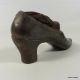 Antique Victorian Metal Shoe Pincushion With Sawdust Stuffing Metalware photo 3
