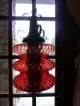 Vintage 3 - Tier Bubble Optic Glass Hanging Lamp With Light Diffuser Retro Lqqk Lamps photo 4