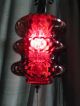 Vintage 3 - Tier Bubble Optic Glass Hanging Lamp With Light Diffuser Retro Lqqk Lamps photo 6