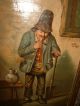 Old Oil Painting,  { Man Is Smoking His Pipe,  Signed G.  Clevers,  1907 } Is Antique Other photo 10