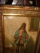 Old Oil Painting,  { Man Is Smoking His Pipe,  Signed G.  Clevers,  1907 } Is Antique Other photo 4