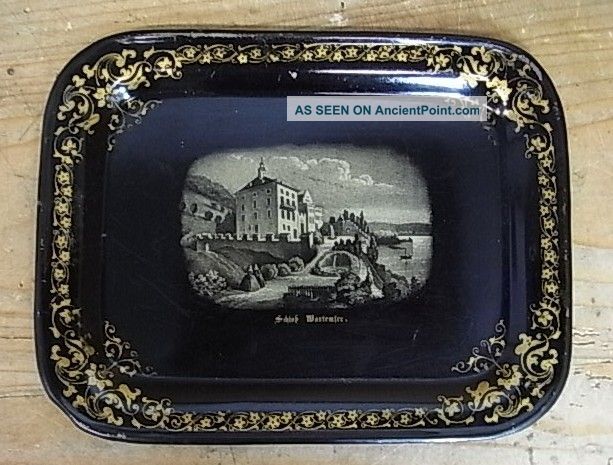Bajj20 Very Good Serves Table Metal Antique German 1860 ' S Metalware photo