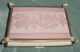 Old Filigree Brass Celluloid Handpainted Miniature Jewels Jewelry Casket Box 8 