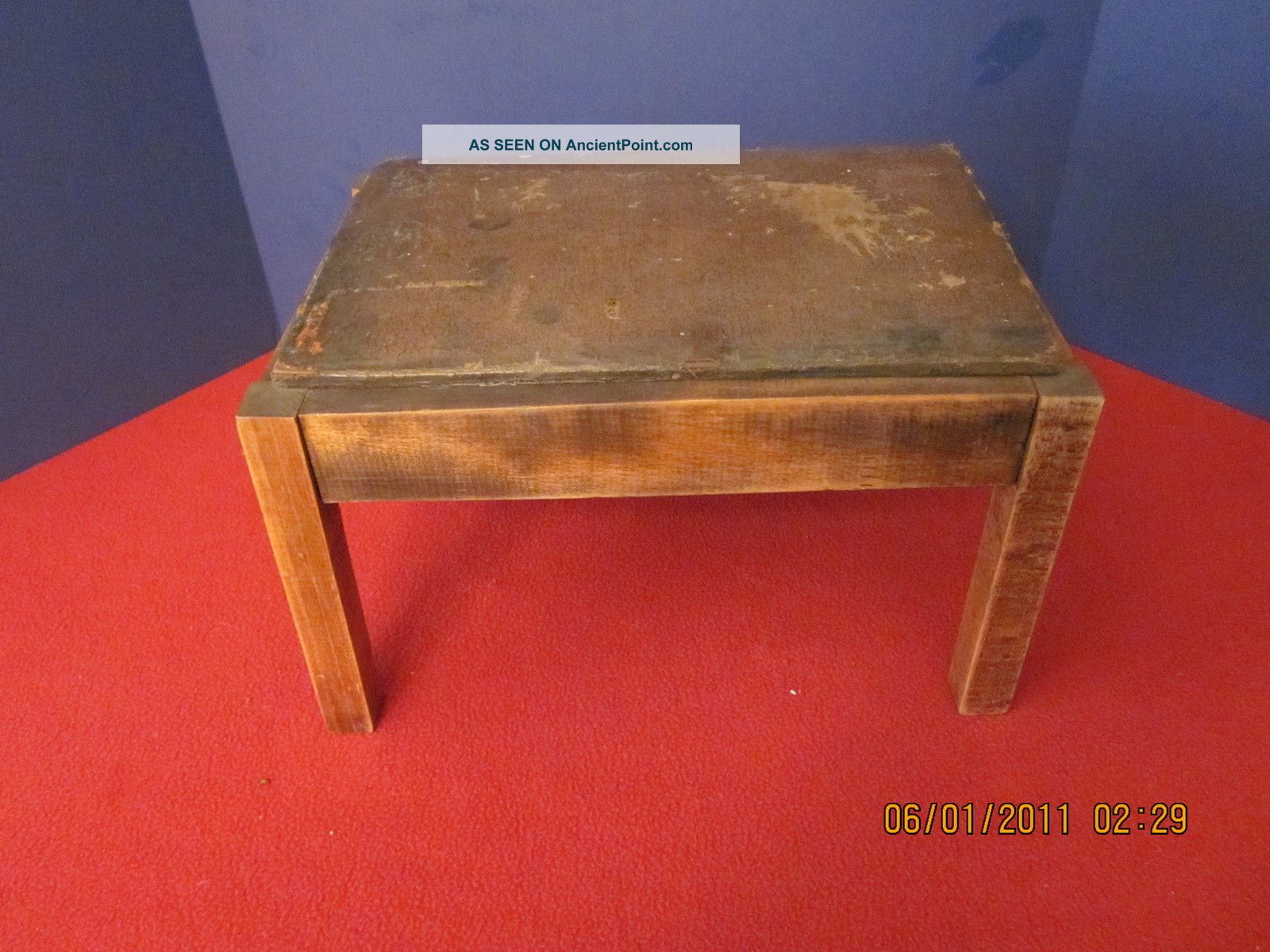 Old Larkin Soap Company Small Wooden Foot Stool Other photo