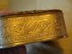 Antique Gilt Brass Trinket/jewelry Box+painted Porcelain Cameo/portrait/painting Metalware photo 5