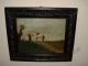 Very Old Oil Painting,  { Man With His Horse Taking A Break } Is Antique Other photo 1