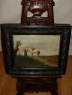 Very Old Oil Painting,  { Man With His Horse Taking A Break } Is Antique Other photo 3