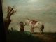 Very Old Oil Painting,  { Man With His Horse Taking A Break } Is Antique Other photo 5