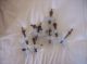 Set Of 9 Antique Opaline Glass Curtain Tiebacks Other photo 1