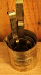 Compete Of Six Set Of Brass Nesting Measuring Cups Metalware photo 1