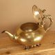 Antique Brass Kettle With Engraved Patterns Metalware photo 3