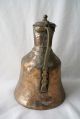 Hand Hammered 1880 ' S Copper/brass Coffee /tea Pot Middle East With Lid Metalware photo 1
