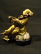 Wonderful French Art Nouveau Period Bronze Figure Of Peirrot (clown) Metalware photo 9