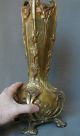 Fabulous French Antique Beaux Arts Sculpted Bronze 15  Vase Metalware photo 10