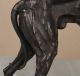 European Antique 19th Century Bronze Sculpture Of A Greyhound Dog Metalware photo 11