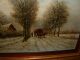 Excellent Old Oil Painting,  { Man With Wagon And Horses,  Signed H.  Hermans }. Other photo 10