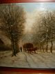 Excellent Old Oil Painting,  { Man With Wagon And Horses,  Signed H.  Hermans }. Other photo 11