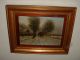 Excellent Old Oil Painting,  { Man With Wagon And Horses,  Signed H.  Hermans }. Other photo 1