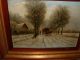 Excellent Old Oil Painting,  { Man With Wagon And Horses,  Signed H.  Hermans }. Other photo 3