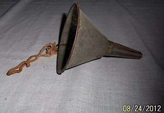Small Antique/vintage Tin Funnel Decorative Farmhouse Primitive photo