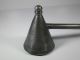 Antique Solid Pewter Candle Snuff Metalware photo 2