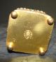 E.  & J.  B.  Empire Art Gold Trinket Box With Green Stones Metalware photo 5