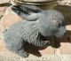 Antique Heavy Metal Rabbit 1900 ' S Lead Zinc Cast Iron Sculpture Figure Figurine Metalware photo 3