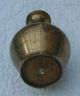 Brass Vase Antique Heavy Small Shape 3x5 