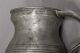 Pair Antique Pewter French Victorian English Pot Belly Tankard Half Pint Measure Metalware photo 1