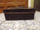 Vtg Black & Gold Metal Money Box W/handle Metalware photo 3