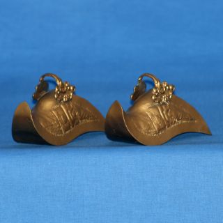 Pair Of Vintage Brass Conquistador Ornamental Stirrups photo