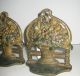 Antique Hubley Cast Iron Flower Basket Urn Bookends C: 1920s Metalware photo 1