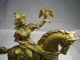 French Solid Brass Figurine Falcon Hunter,  Horse Rider France C1890s Excelt Condn Metalware photo 4