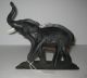Antique Elephant Cast Iron Doorstop Paint C: 1920s Metalware photo 5