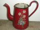 Very Old Enamel On Cast Iron Tea Pot Teapots & Tea Sets photo 1