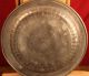 Large Antique Hand Made Pewter Charger K.  Weltzin Adam And Eve 16 