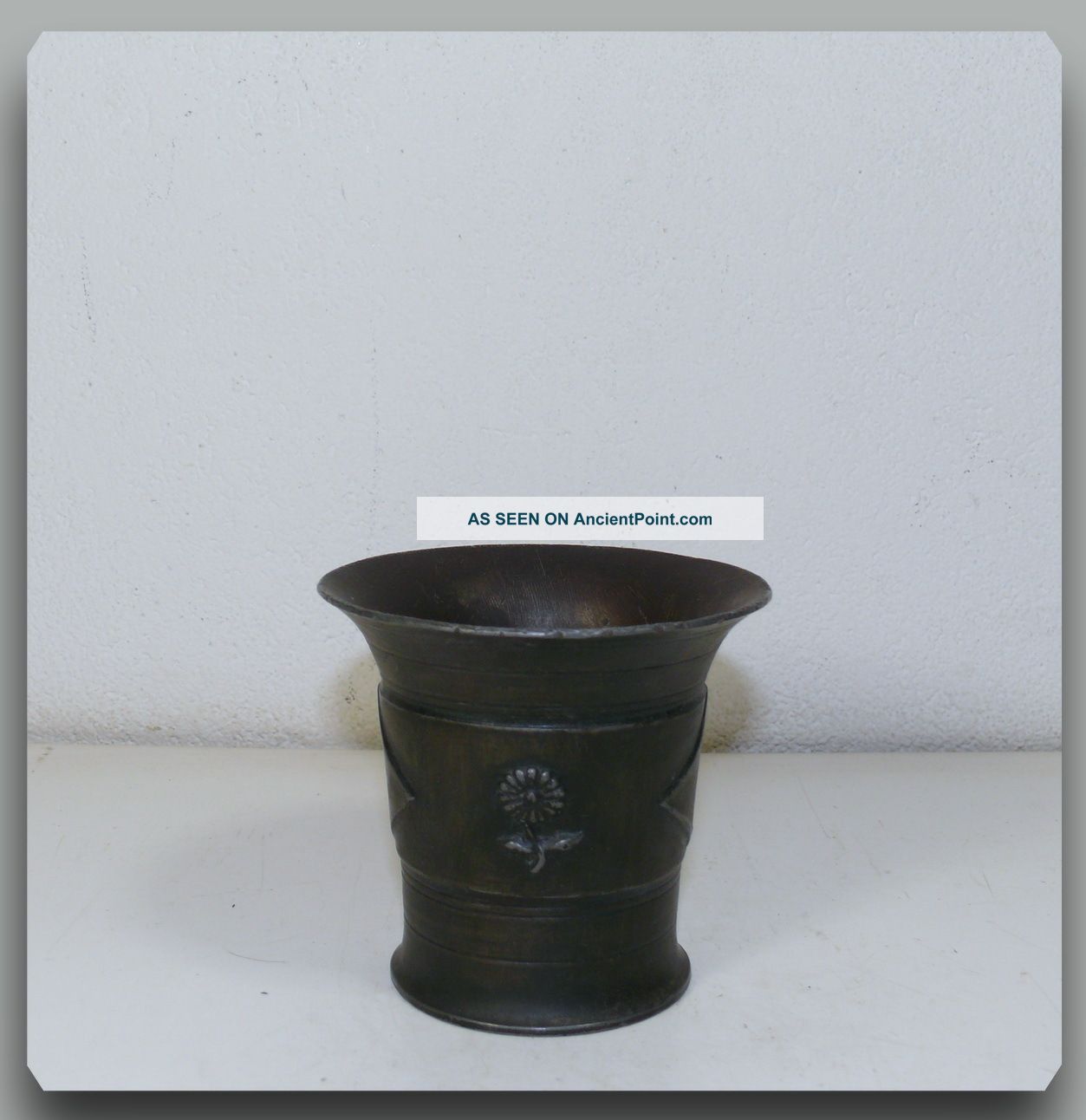 Just Andersen - Denmark - Vase In Disko Metal - 107 Metalware photo