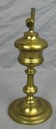 Early Heavy Brass Gardon S.  G.  D.  B.  ? Whale Oil Lamp Metalware photo 2