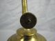 Early Heavy Brass Gardon S.  G.  D.  B.  ? Whale Oil Lamp Metalware photo 4