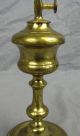 Early Heavy Brass Gardon S.  G.  D.  B.  ? Whale Oil Lamp Metalware photo 6